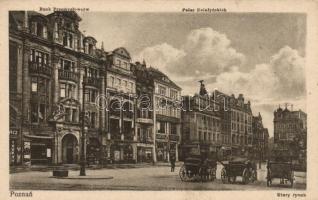 Poznan, Stary Rynek, Bank Przemyslowcow, Palac Dzialynskich / old market with shops