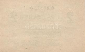 ~1920. "Pester Lloyd" utalvány 2K bélyegző nélkül (2x) T:I