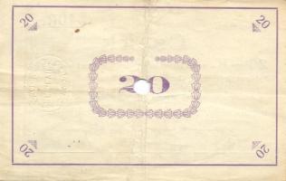 Pápa 1919. május 8. 10K (3x) + 20K (3x) + 50K "E" sorozat,mind lyukasztással érvénytelenít...