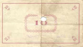 Pápa 1919. május 8. 10K (3x) + 20K (3x) + 50K "E" sorozat,mind lyukasztással érvénytelenít...