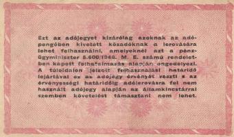 1946. 1.000.000AP (2x) mindkettő fordított címerrel, egyikük "amelyeknek" T:II-