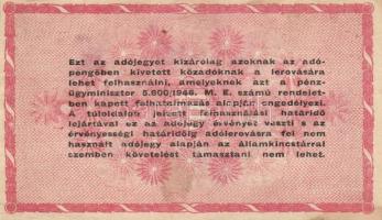 1946. 1.000.000AP (2x) mindkettő fordított címerrel, egyikük "amelyeknek" T:II-
