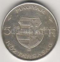 1946. "Kossuth" 5Ft "vastagveret" ezüst T:2/3+