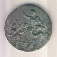 1948. "XIV. Olimpia London" hadifém emlékérem, bajnoki nevekkel a hátlapon (40mm) dísztokb...