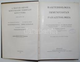 A Magyar Orvosi Könyvkiadó Társulat Könyvtára: Dr. Lovrekovich István - Dr. Tomcsik József - Dr. Lőrincz Ferenc: Bakteriológia, immunitástan parazitológia. Bp., 1935, Magyar Orvosi Könyvkiadó Társulat. Kiadói egészvászon kötésben, illusztrált