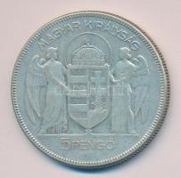 1930. 5P Ag "Horthy-jobbra" T:3