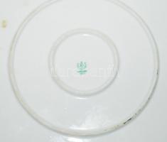 Hollóházi nagy lapos tányér "Belügyi szemle 20" felirattal, hibátlan, d:27 cm