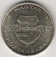 1946. "Kossuth" 5Ft "vastagveret" ezüst T:2