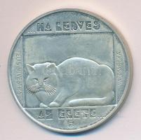 1985. 200Ft Ag "Természetvédelem-vadmacska" T:BU