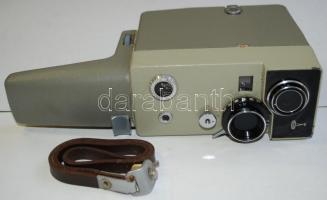 cca 1970 Lomo Avrora kézi kamera bőrtokkal /  Movie camera with leather case