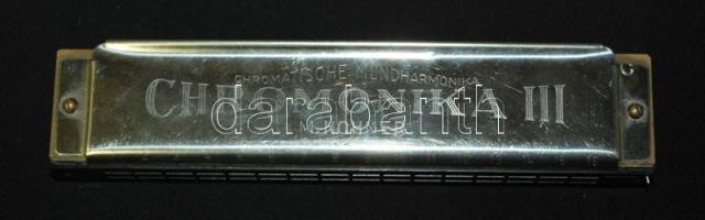 M. Hohner Chromonika III kromatikus (váltós) szájharmonika, váltó nélkül /  Harmonica without mouthpiece