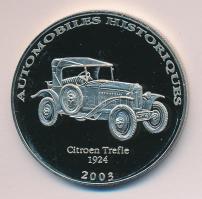 Kongó 2002. 10Fr "Citroen Trefle - 1924" T:PP
Congo 2002. 10 Francs CuNi "Citroen Tre...