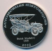 Kongó 2002. 10Fr "Buick Modell C - 1905" T:PP
Congo 2002. 10 Francs CuNi "Buick Model...