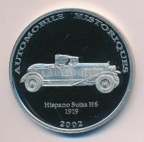 Kongó 2002. 10Fr "Hispano Suiza H6 - 1919" T:PP
Congo 2002. 10 Francs CuNi "Hispano S...