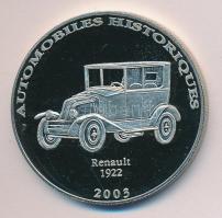Kongó 2003. 10Fr "Renault - 1922" T:PP
Congo 2003. 10 Francs CuNi "Renault - 1922&quo...