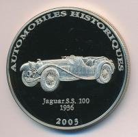Kongó 2003. 10Fr "Jaguar S.S. 100 - 1936" T:PP
Congo 2003. 10 Francs CuNi "Jaguar S.S...