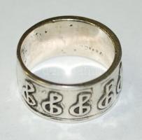 Mexikói ezüst (Ag) gyűrű / Silver ring from Mexico, size: 56, 8,7gr