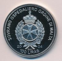 Máltai Lovagrend 2004. 100L "Spanyolország az EU-ban" T:PP Sovereign Order of Malta 2004. 100 Liras "Spain in the EU" C:PP