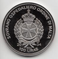 Máltai Lovagrend 2004. 100L "Lettország az EU-ban" T:PP
Sovereign Order of Malta 2004. 100...