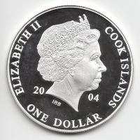 Cook-szigetek 2004. 1$ Ag(0.999) "Ázsia történelme-Mahatma Gandhi" T:PP Tanúsítvánnyal!
Co...