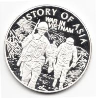 Cook-szigetek 2004. 1$ Ag(0.999) "Ázsia történelme-Vietnami háború" T:PP Tanúsítvánnyal! Cook Islands 2004. 1 Dollar Ag "History of Asia-War in Vietnam" C:PP with certificate