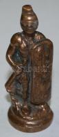 Antik római légiós, bronz, jó állapotban, m: 8 cm/ old bonze warrior statue