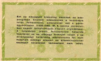 1946. 50.000Adópengő vízjeles  T:II+ egyszer hajtva