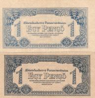 1944. "V.H" 1P kis képméret T:I + támpéldány T:II+