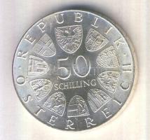 Ausztria 1974. 50Sch Ag "Bécsi Nemzetközi Kertészeti Kiállítás" T:1-
Austria 1974. 50 Schi...