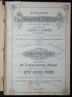 Jacob L. Weiss: Musikalische Synagogen Bibliothek - Collection of synagogical music. Wien 1881. Kotta 192p. Megviselt félvászon kötésben / Damaged binding