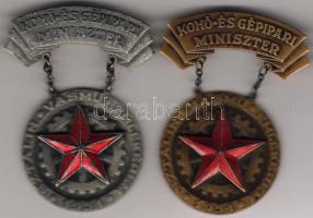 1954. "Sztálin Vasmű" ezüst + arany kitüntetés T:2