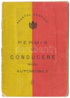 1920 Fényképes román vezetői engedély / Romanian driving-licence with photo