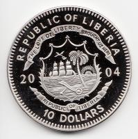 Libéria 2004. 10$ "Szabadság pillanatai-A gén-térkép 2000." multicolor T:PP 
Liberia 2004....