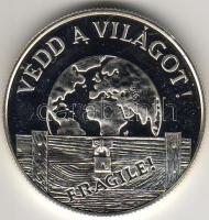 1994. "Védd a világot" 1000Ft ezüst tanúsítvánnyal, eredeti díszdobozban T:PP