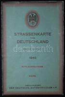 1940 Németország nagy útitérkép / Roadmap of Germany 90x120 cm