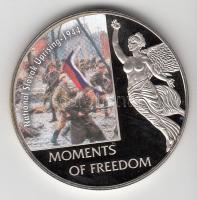 Libéria 2006. 10$ "Szabadság pillanatai-Szlovák felkelés 1944." multicolor T:PP tanúsítvánnyal Liberia 2006. 10 Dollars "Moments of Freedom-National Slovak uprising 1944." multicolor C:PP