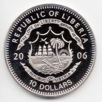 Libéria 2006. 10$ "Szabadság pillanatai-Szabadságszobor 1886" multicolor T:PP tanúsítvánny...