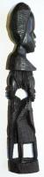 Afrikai faragott fa szobor / 
African wooden figure, 30cm