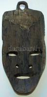Afrikai faragott fa maszk / 
African carved wooden mask, 28cm