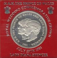 Nagy-Britannia 1981. 25P ezüst "Charles és Diana" eredeti tokban T:PP