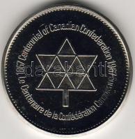 Kanada 1967. "100 éves a kanadai állam" színes emlékérem T:PP