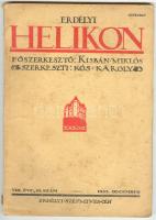 1935 október/december Az Erdélyi Helikon VIII. évfolyamának 8. és 10. száma. A borító kissé viseltes, amúgy jó állapotú