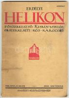 1935 október/december Az Erdélyi Helikon VIII. évfolyamának 8. és 10. száma. A borító kissé viseltes...