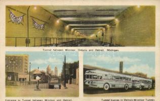 Windsor, Ontario, Detroit, Tunnel and tunnel busses (EK)