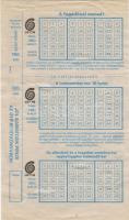 1990. 1db "HATOS LOTTÓ" (nem lett felhasználva)