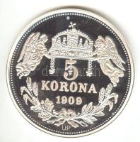 DN "Királyi koronák / 1909 5K - Ottó" Ag emlékérem (20g/0.999/38,61mm) T:PP Csak 2000db