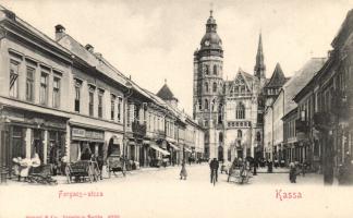 Kassa Forgách street, Shop of Farkas Károly, Shop of Mangl Manó