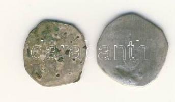 Vegyes házak 1300-as évek "Friesachi Dénár"/"Bécsi fillér" 2db Magyarországon fi...