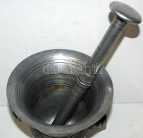 Alumínium mozsár (12 cm) és törője (21 cm)