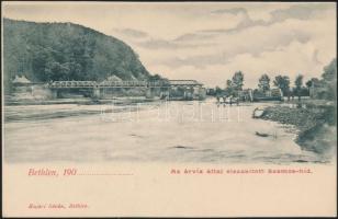 Bethlen Szamos bridge, flood